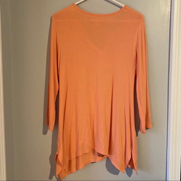 Soft Surroundings Orange Freya Tunic Top Petite XS - Picture 5 of 7